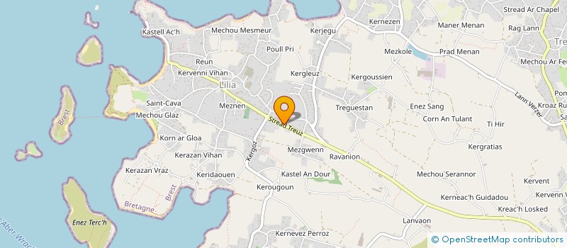 localisation de l'entreprise SCI MEDIC INFIR COTE GOEMONIER  PLOUGUERNEAU