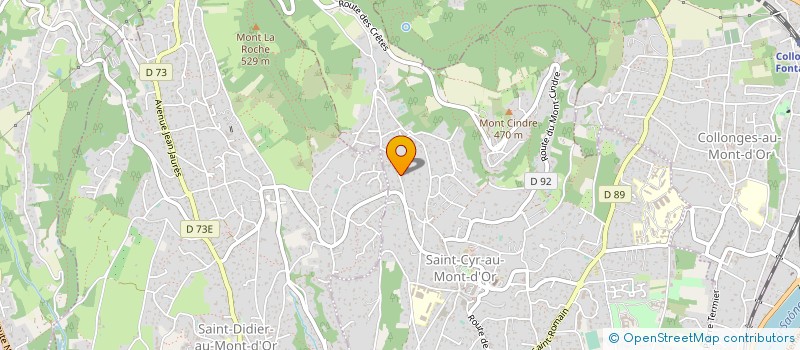 localisation de l'entreprise SCI MEDICA  SAINT CYR AU MONT D OR