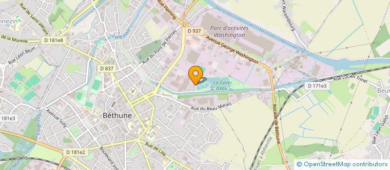 localisation de l'entreprise SCI MEDICAL 62  BETHUNE