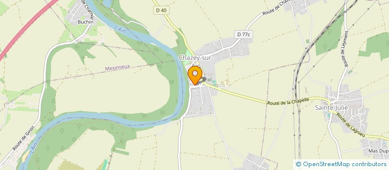 localisation de l'entreprise SCI MEDICAL DE CHAZEY  CHAZEY-SUR-AIN