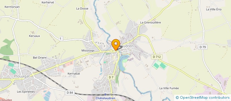 localisation de l'entreprise SCI MEDICAL PASTEUR  CHATELAUDREN-PLOUAGAT