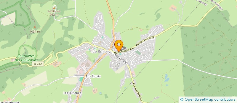 localisation de l'entreprise SCI MEDICAL PLUS  LE RUSSEY