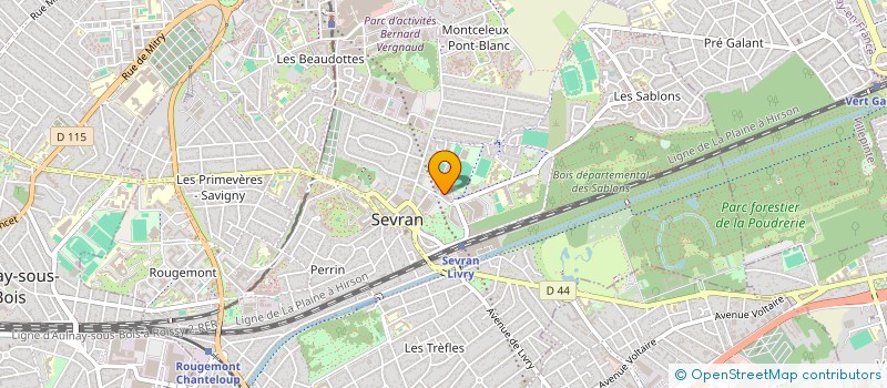 localisation de l'entreprise SCI MEDICAL SANTE BERLIOZ à SEVRAN