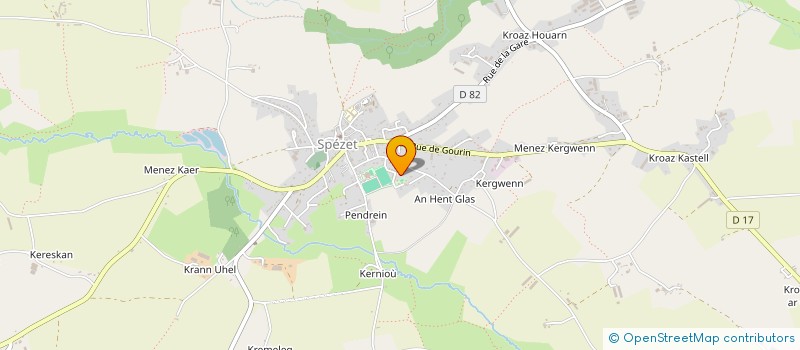 localisation de l'entreprise SCI MEDICAL SPEZET  SPEZET