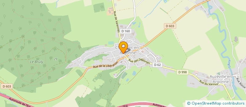 localisation de l'entreprise SCI MEDICALE à CLERMONT-EN-ARGONNE
