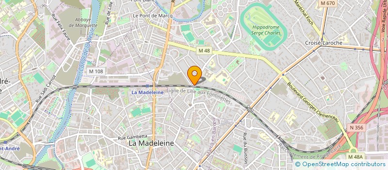 localisation de l'entreprise SCI MEDICALE  MARCQ-EN-BARUL