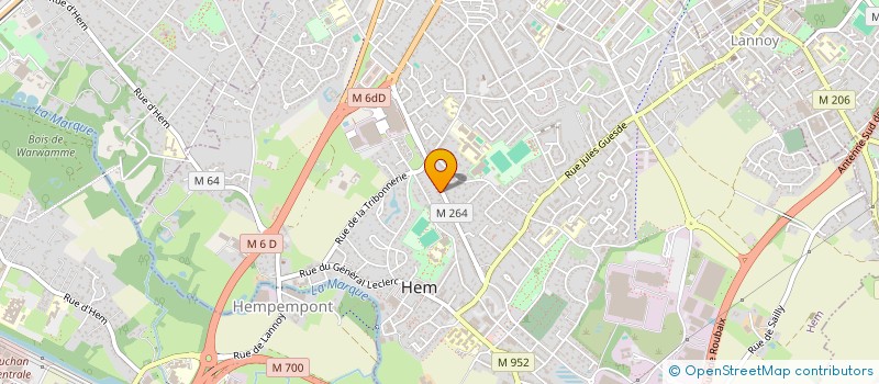 localisation de l'entreprise SCI MEDICALE CLEMENCEAU  HEM