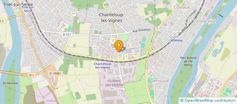 localisation de l'entreprise SCI MEDICALE DE CHANTELOUP  CHANTELOUP-LES-VIGNES