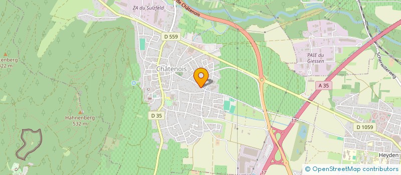 localisation de l'entreprise SCI MEDICALE DE CHATENOIS  CHATENOIS