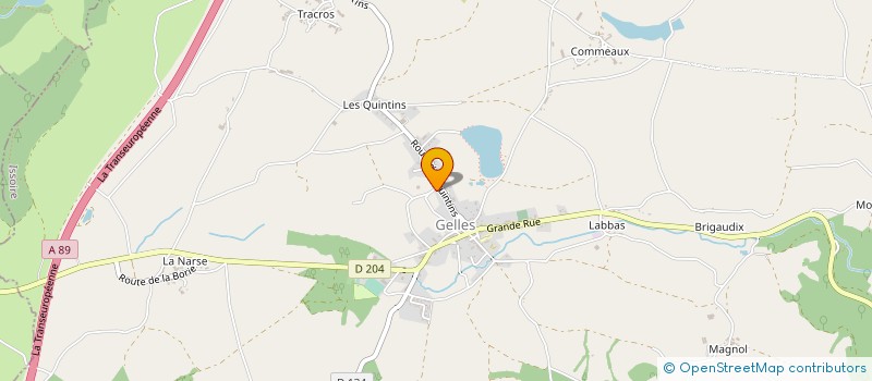 localisation de l'entreprise SCI MEDICALE DE GELLES  GELLES