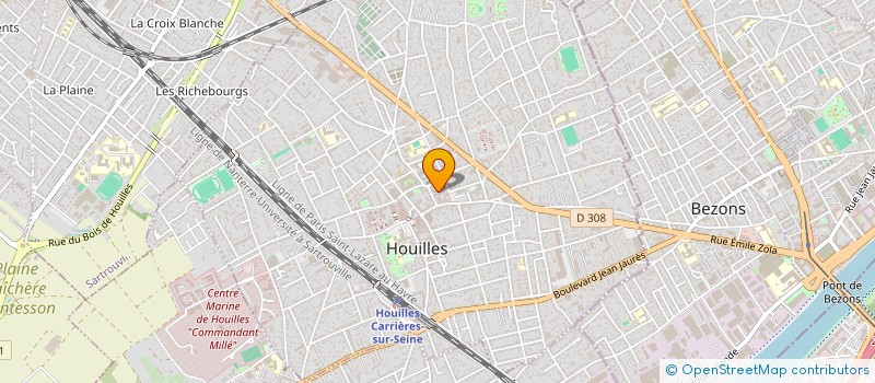 localisation de l'entreprise SCI MEDICALE DE L'EGLISE  HOUILLES