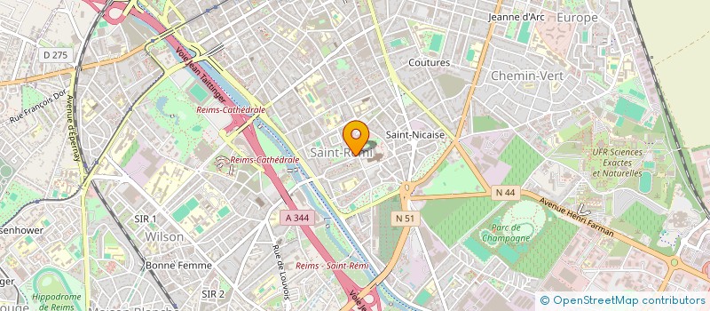 localisation de l'entreprise SCI MEDICALE DE SAINT REMI à REIMS