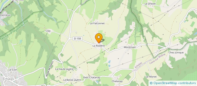 localisation de l'entreprise SCI MEDICALE DEGOUVE  ECHALAS