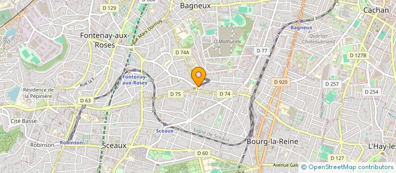 localisation de l'entreprise SCI MEDICALE DES BLAGIS à BAGNEUX