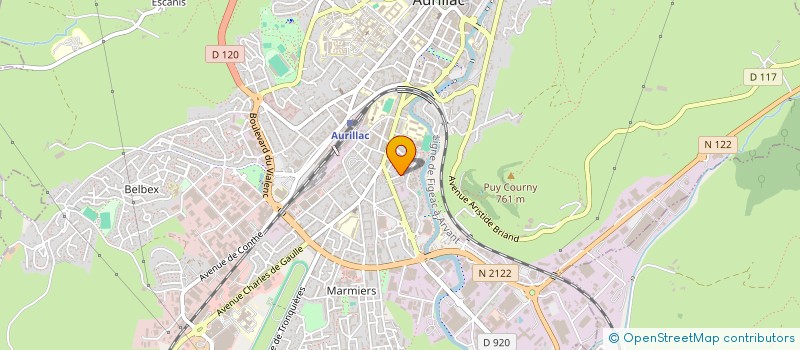 localisation de l'entreprise SCI MEDICALE DU 23  AURILLAC