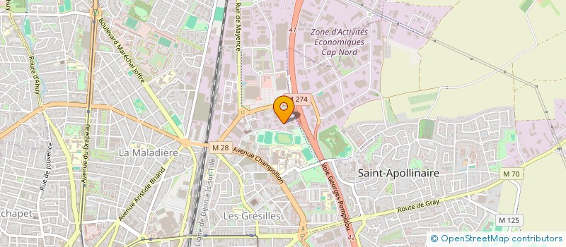 localisation de l'entreprise SCI MEDICALE DU BREUIL à DIJON