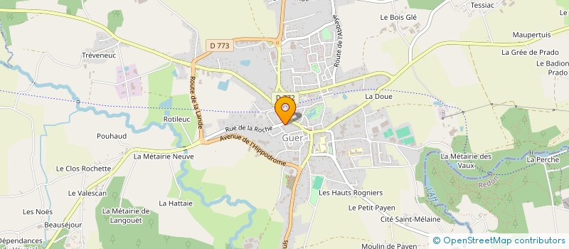 localisation de l'entreprise SCI MEDICALE DU CENTRE  GUER