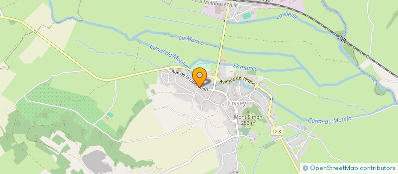 localisation de l'entreprise SCI MEDICALE DU CHATEAU  JUSSEY