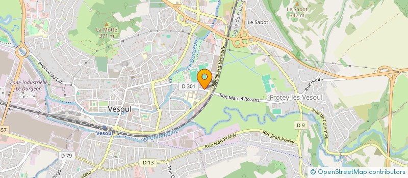 localisation de l'entreprise SCI MEDICALE DU STADE à VESOUL