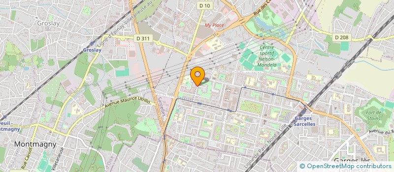 localisation de l'entreprise SCI MEDICALE ET DENTAIRE LA PAGODE  SARCELLES