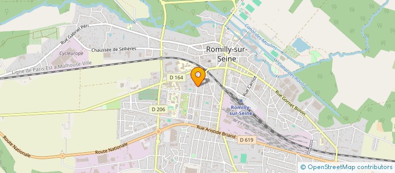localisation de l'entreprise SCI MEDICALE JEAN MOULIN  ROMILLY-SUR-SEINE