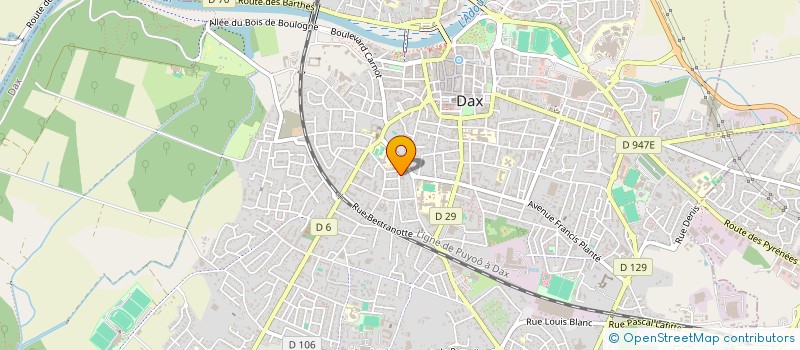 localisation de l'entreprise SCI MEDICALE JEAN RAMEAU à DAX