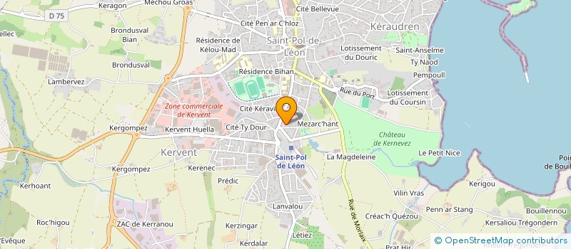 localisation de l'entreprise SCI MEDICALE KLEBER  SAINT-POL-DE-LEON