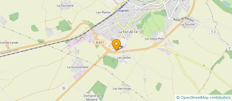 localisation de l'entreprise SCI MEDICALE MELUSINE  LUSIGNAN