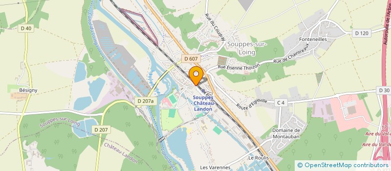 localisation de l'entreprise SCI MEDICALE PASTEUR  SOUPPES-SUR-LOING