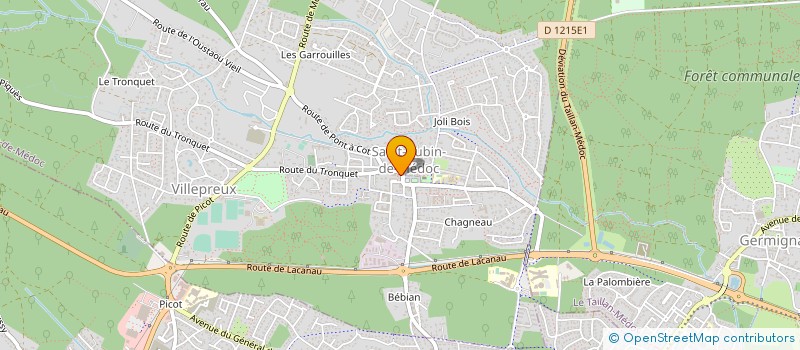 localisation de l'entreprise SCI MEDICALE SAINT AUBIN  SAINT-AUBIN-DE-MEDOC