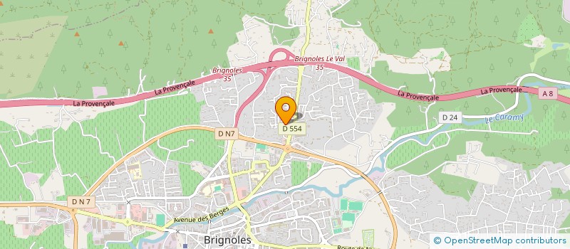 localisation de l'entreprise SCI MEDICALE SAINT ROCH à BRIGNOLES