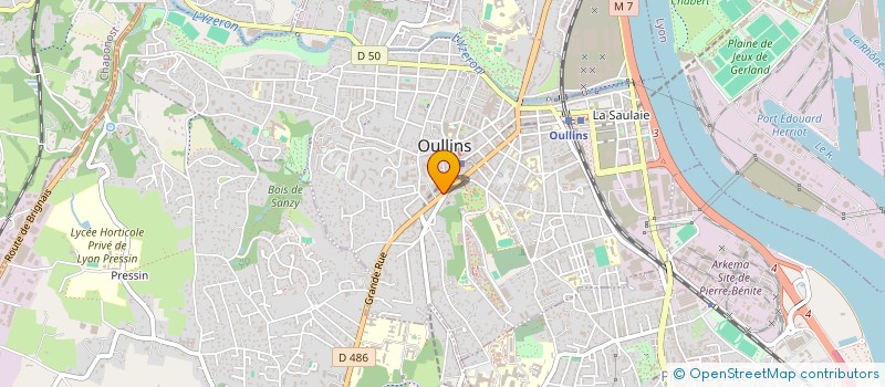 localisation de l'entreprise SCI MEDICALE THESEE  OULLINS-PIERRE-BENITE