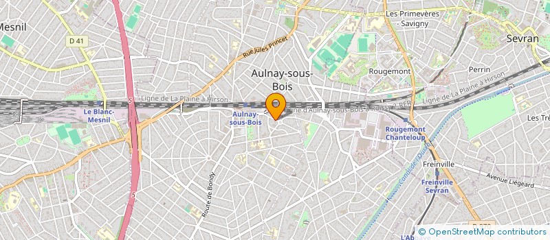 localisation de l'entreprise SCI MEDICENTRE à AULNAY-SOUS-BOIS