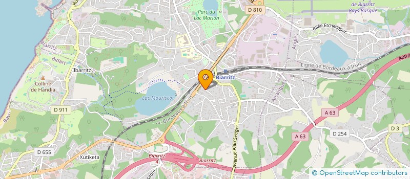localisation de l'entreprise SCI MEDICSO à BIARRITZ