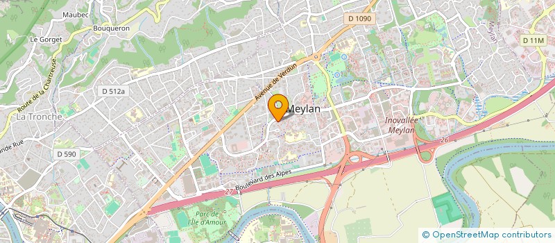 localisation de l'entreprise SCI MEDIGEN  MEYLAN