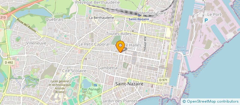 localisation de l'entreprise SCI MEDILAB  SAINT-NAZAIRE