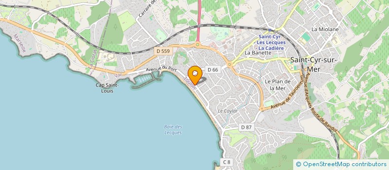 localisation de l'entreprise SCI MEDILAB à SAINT-CYR-SUR-MER