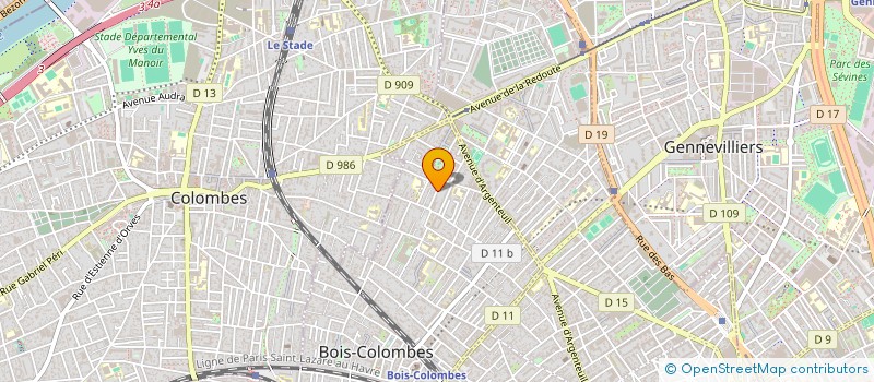 localisation de l'entreprise SCI MEDIMMO à BOIS-COLOMBES