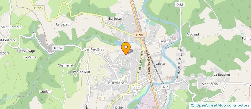 localisation de l'entreprise SCI MEDINA à COURPIERE