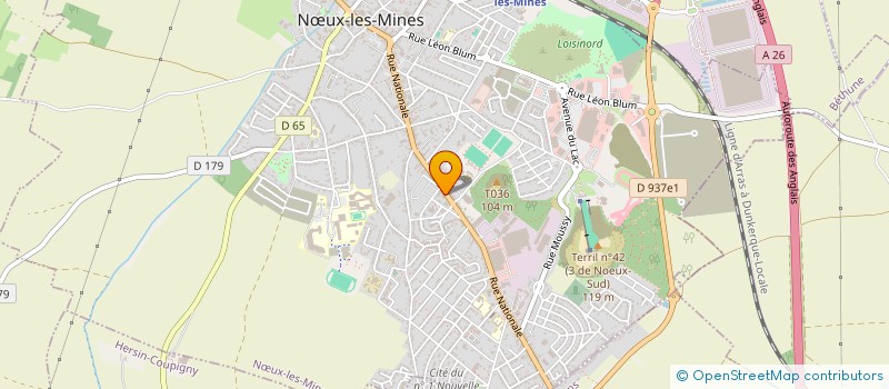 localisation de l'entreprise SCI MEDINOEUX  NUX-LES-MINES