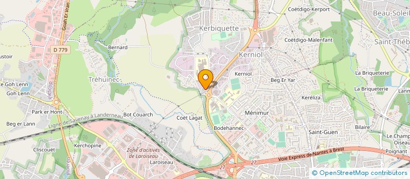 localisation de l'entreprise SCI MEDIPOLE-OPHTALMO à VANNES