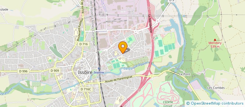 localisation de l'entreprise SCI MEDIPRES  ISSOIRE