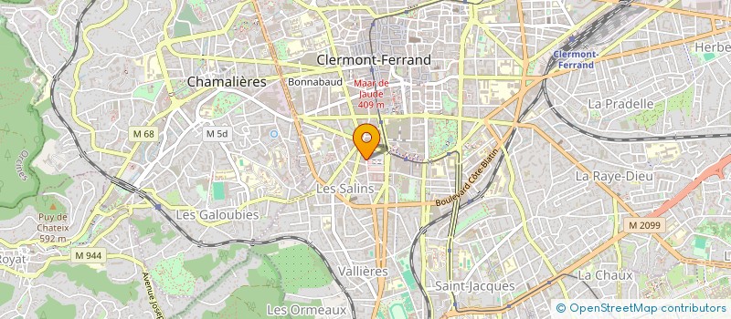 localisation de l'entreprise SCI MEDISALINS  CLERMONT-FERRAND