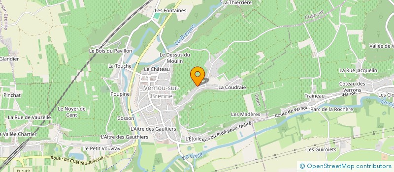 localisation de l'entreprise SCI MEDITERRANEE à VERNOU SUR BRENNE
