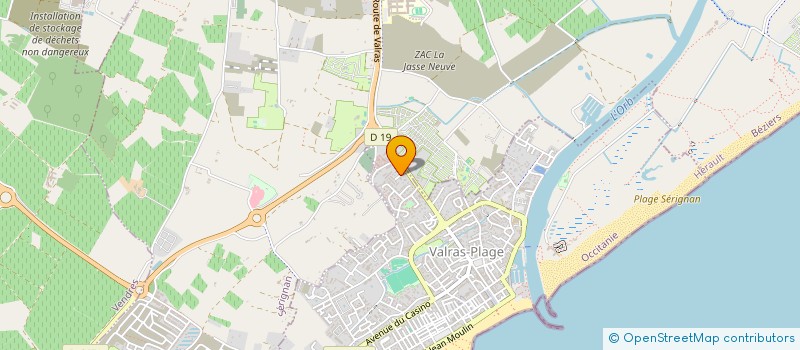 localisation de l'entreprise SCI MEDITERRANEE  VENDRES