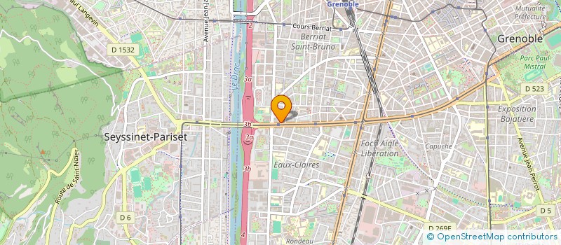localisation de l'entreprise SCI MEDITERRANEE  GRENOBLE