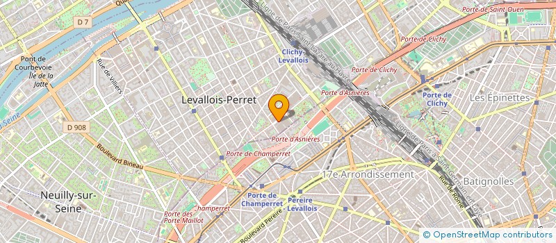 localisation de l'entreprise SCI MEDITERRANEE à LEVALLOIS-PERRET