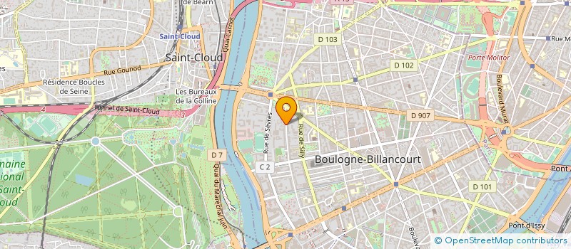 localisation de l'entreprise SCI MEDITERRANEE à BOULOGNE-BILLANCOURT