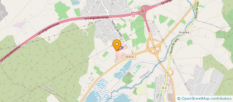 localisation de l'entreprise SCI MEDITERRANEE  POUSSAN