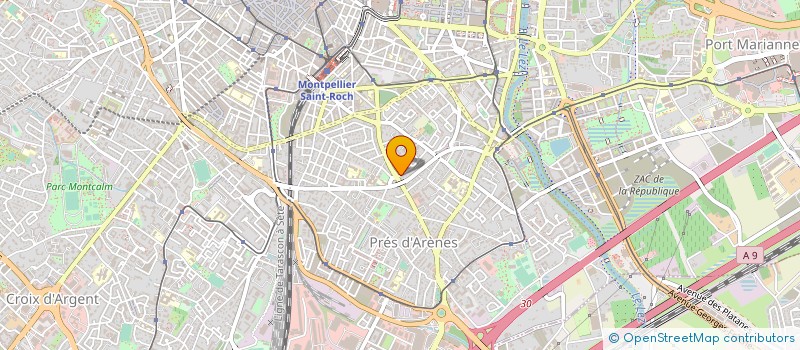 localisation de l'entreprise SCI MEDITERRANEENNE à MONTPELLIER